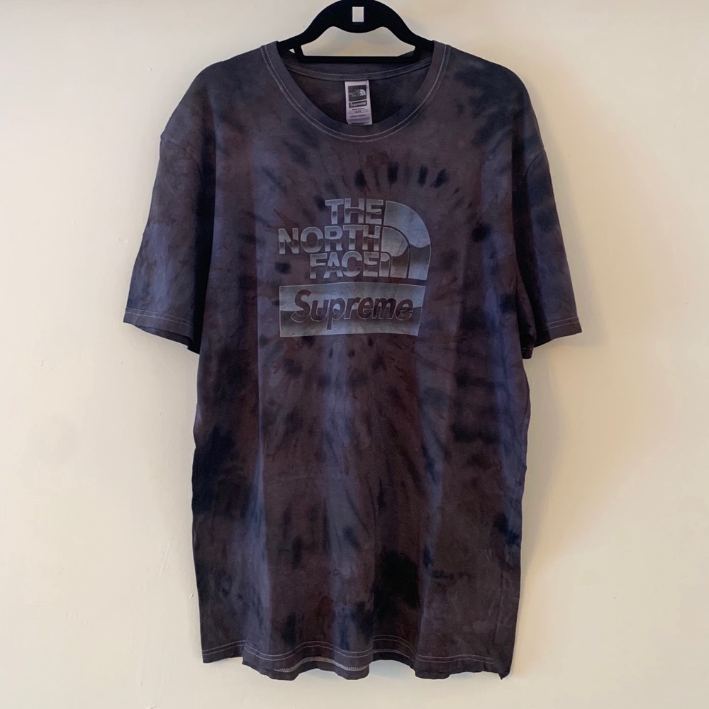 Supreme metallic box logo black tie dye